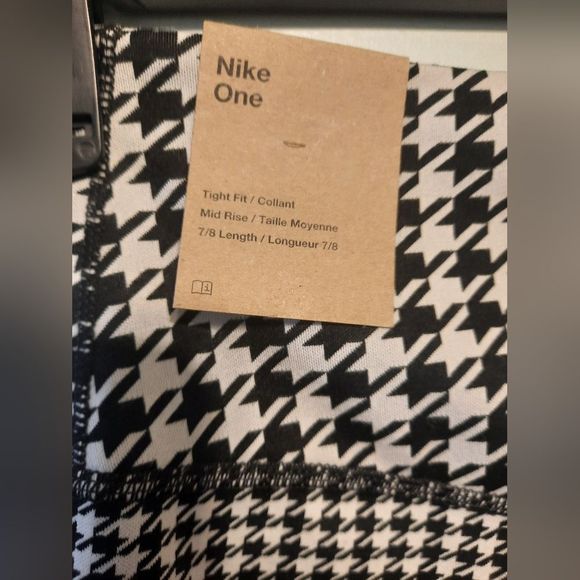 Nike One Dri-FIT Icon Clash Houndstooth Leggings S - Picture 6 of 7